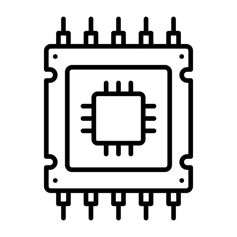 Mikroprozessor Vektor Symbol