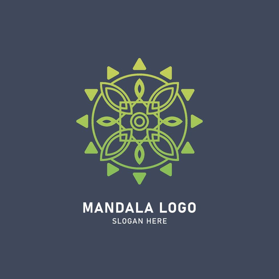 kreativ Mehrfarbig Mandala Logo vektor