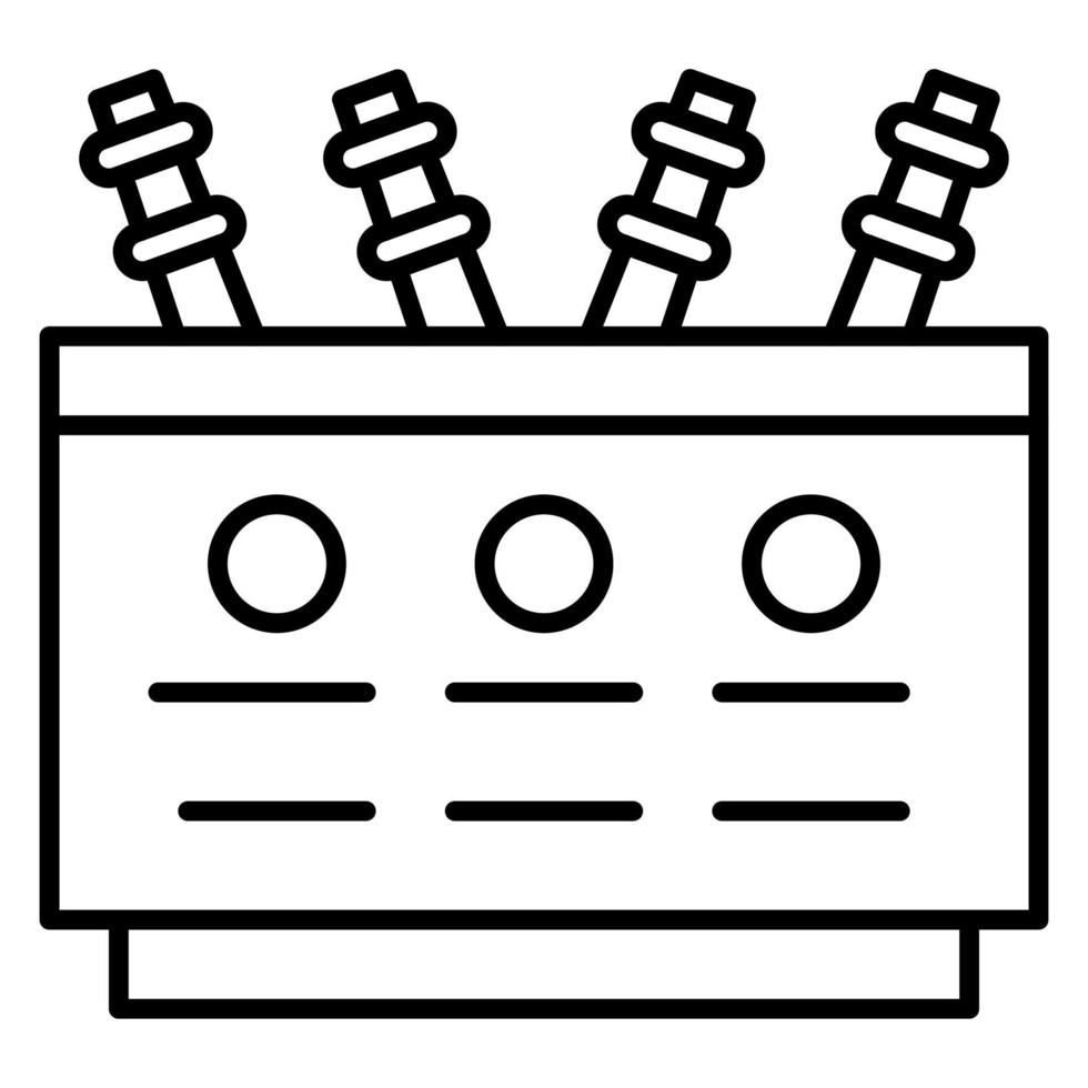 Leistung Transformator Vektor Symbol