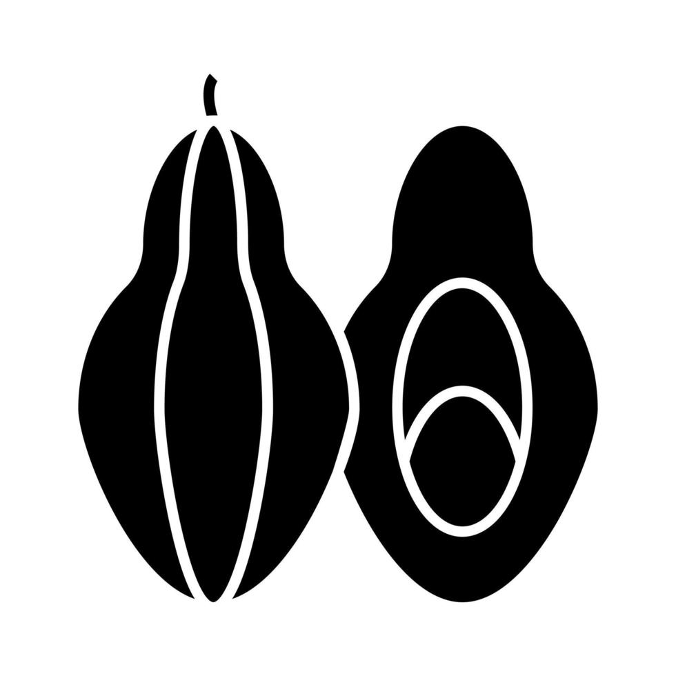 Papaya-Vektor-Symbol vektor