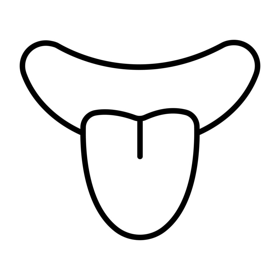 Zunge Vektor Symbol