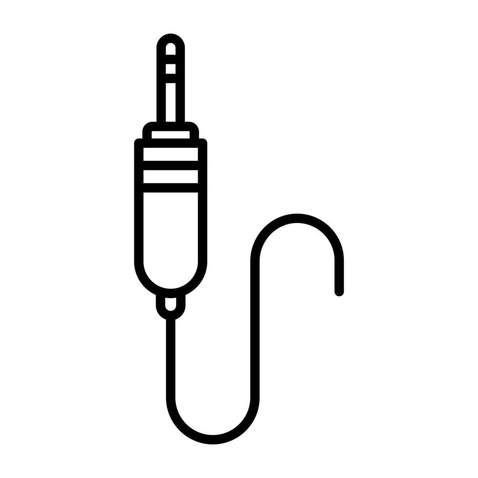 audio kabel- vektor ikon