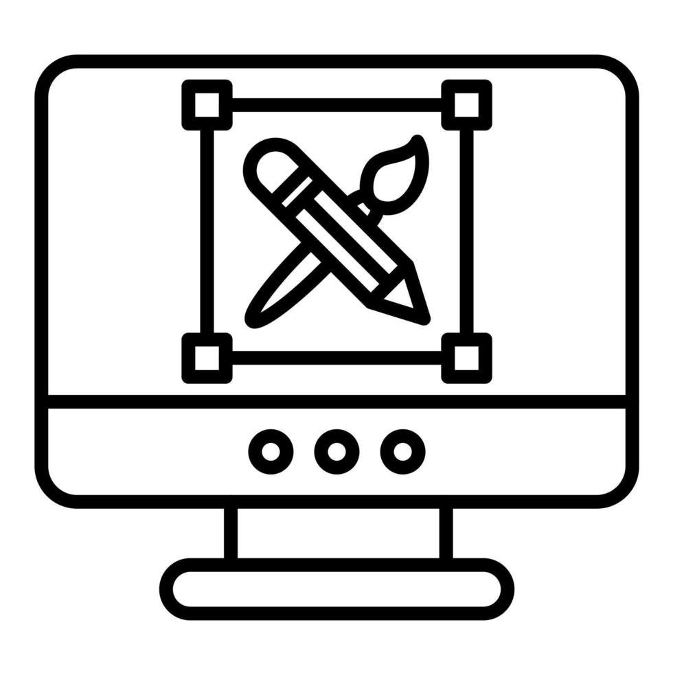 design programvara vektor ikon