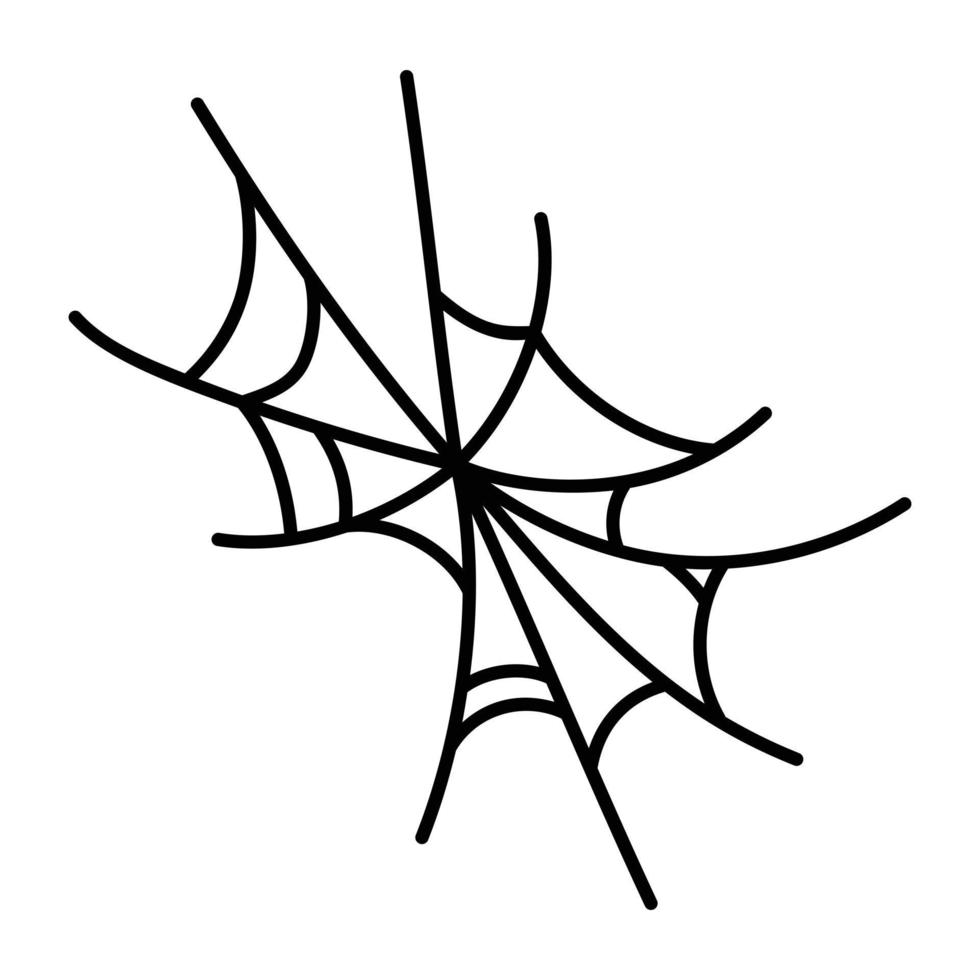 modisch Spinne Spinnennetz vektor