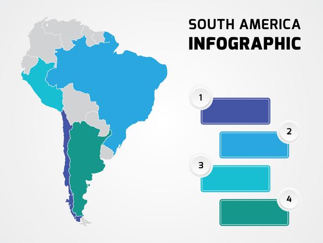 Sydamerika Infographic vektor