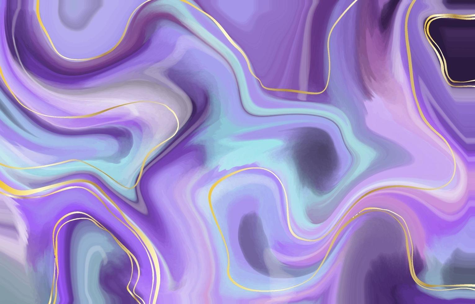 akvarell marmor bakgrund i lila färg vektor
