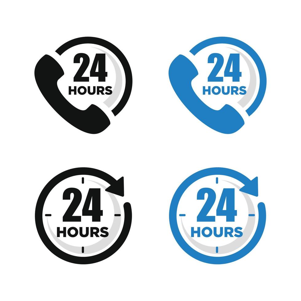 24 Stunden Symbol Vektor