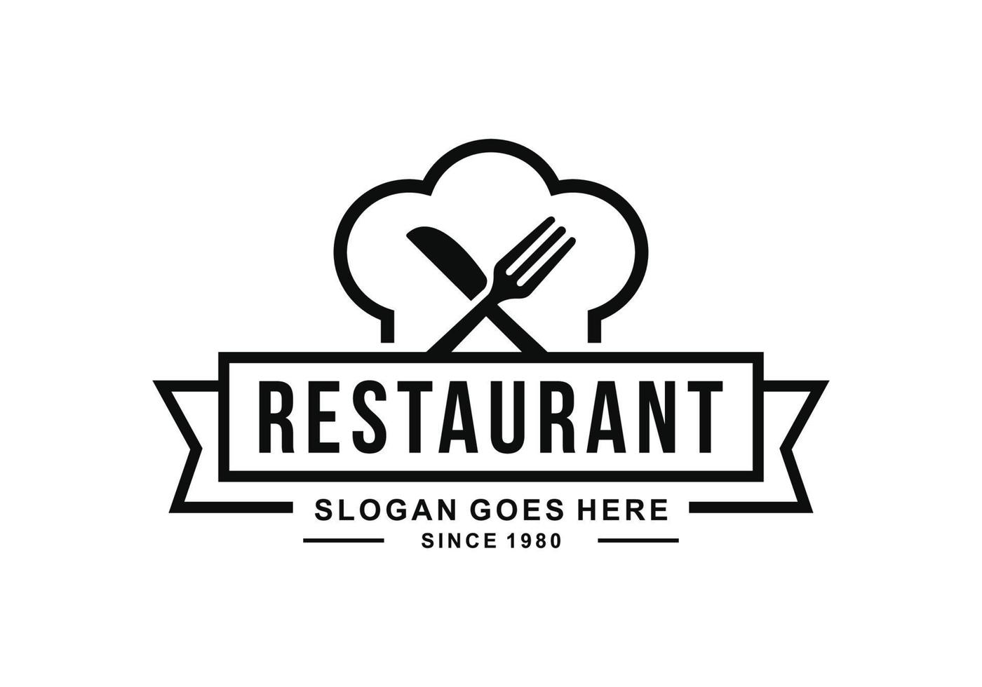 Restaurant Logo Vorlage Design Vektor