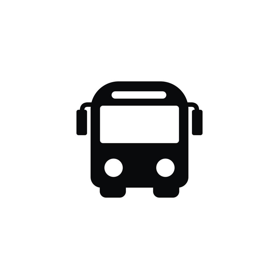buss ikon isolerat på vit bakgrund vektor