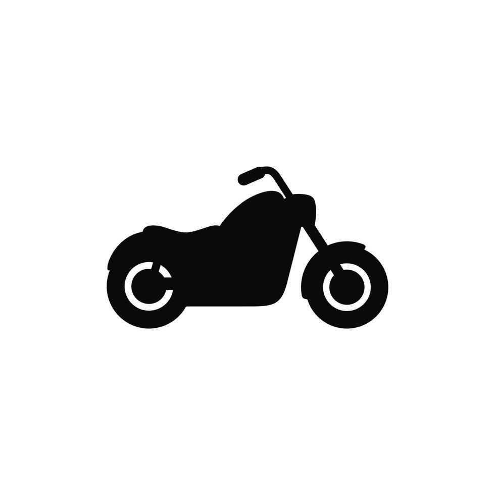 motorcykel ikon isolerat på vit bakgrund vektor