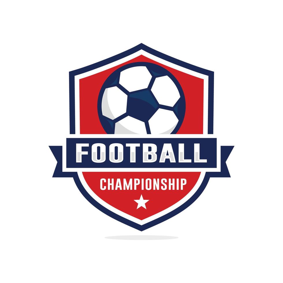 fotboll fotboll mästerskap logotyp design vektor