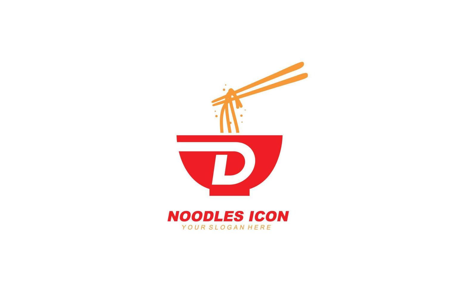 d Nudeln Logo Design Inspiration. Vektor Brief Vorlage Design zum Marke.