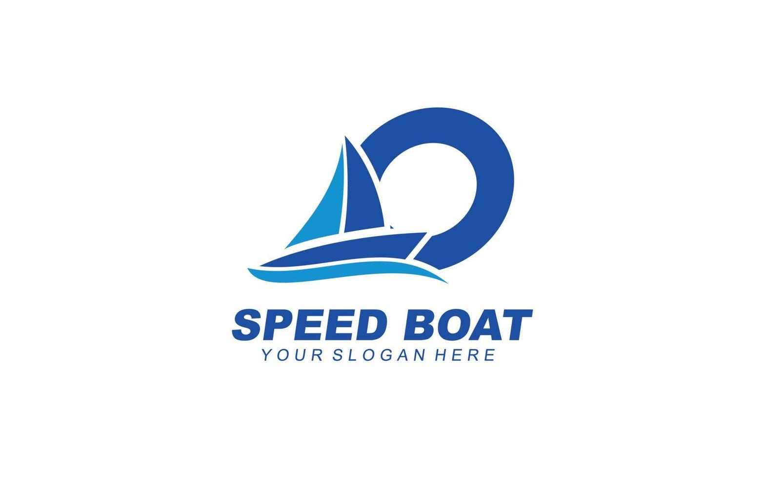 Ö Boot Logo Design Inspiration. Vektor Brief Vorlage Design zum Marke.