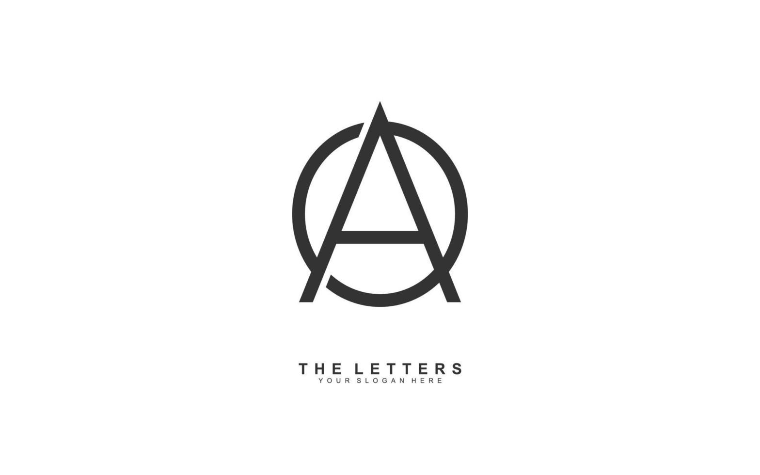 ao oa Brief Logo Design Inspiration. Vektor Alphabet Vorlage Design zum Marke.