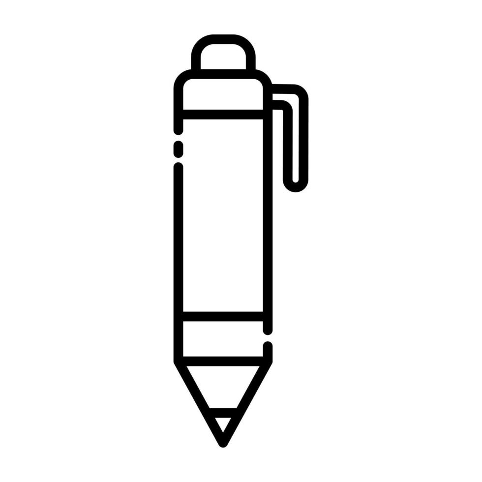 Stift Linie Symbol. vektor