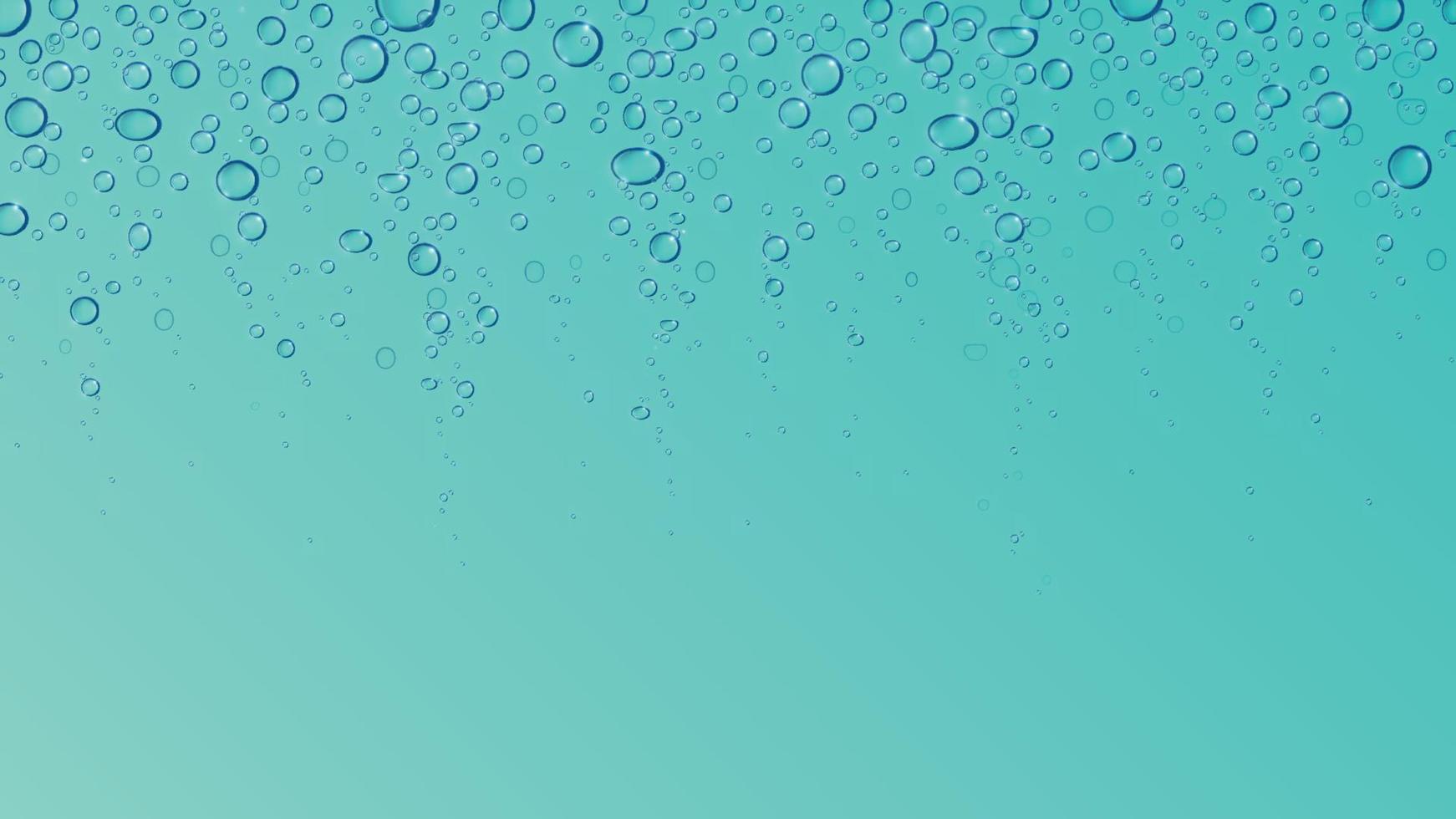 Wasser oder Sauerstoff Luft zischen, Limonade Blasen, mit Kohlensäure trinken, unter Wasser abstrakt Hintergrund Hintergrund vektor