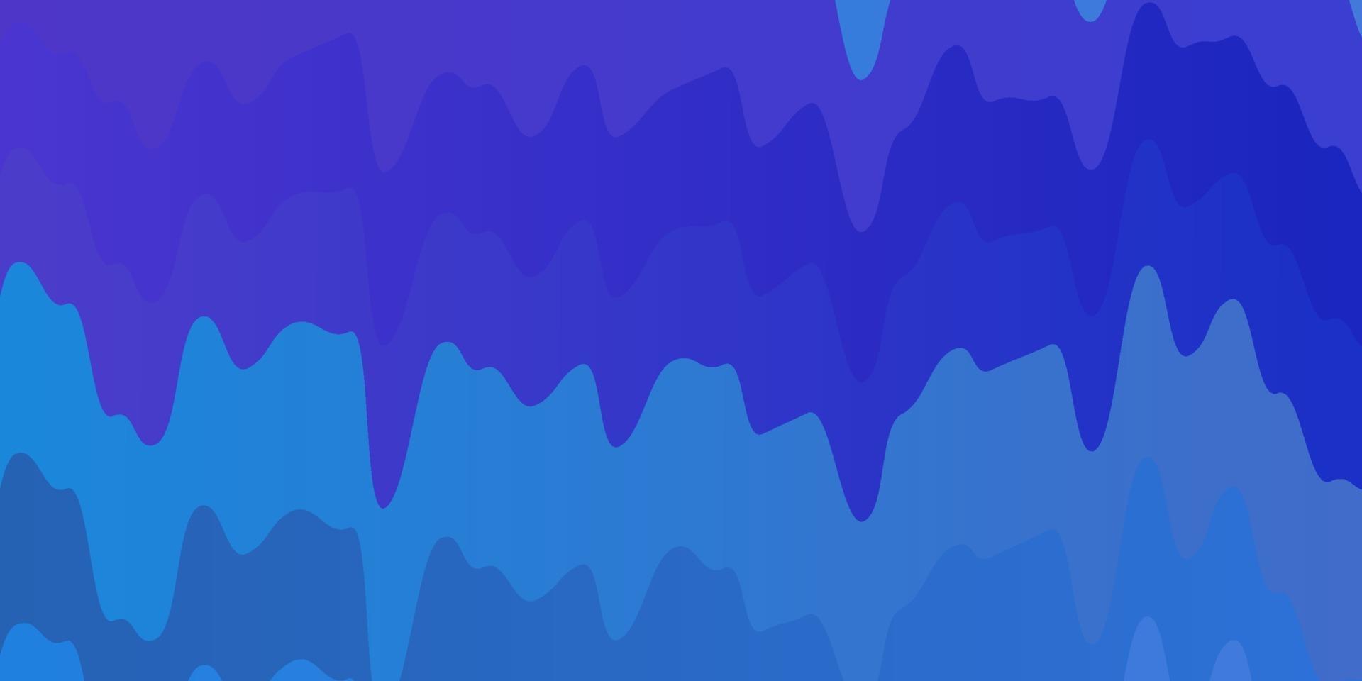 ljusrosa, blå vektorbakgrund med böjda linjer. vektor