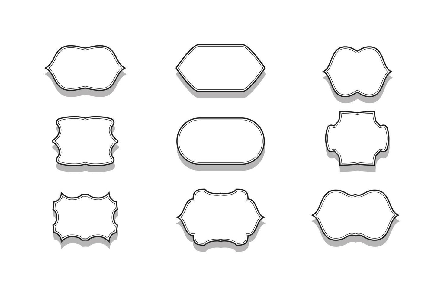 Jahrgang Abzeichen Vorlagen Design vektor