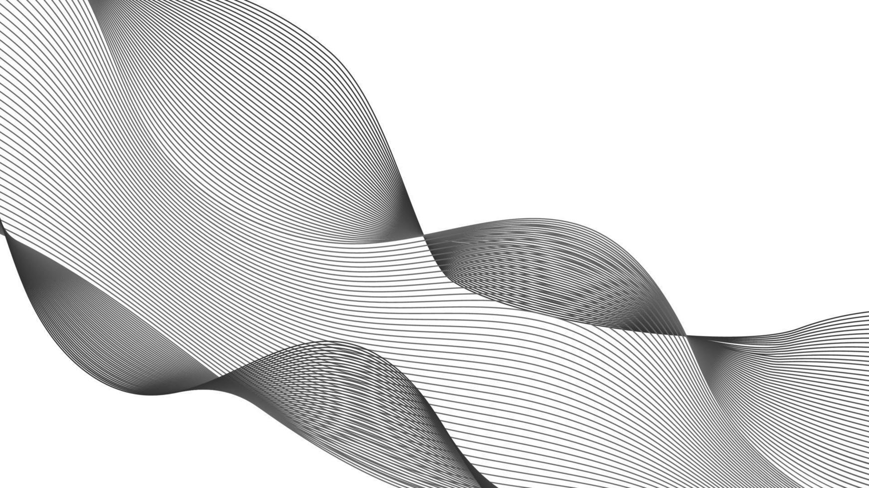 abstrakt bakgrund med svartvit Vinka lutning rader på vit bakgrund. modern teknologi bakgrund, Vinka design. vektor illustration
