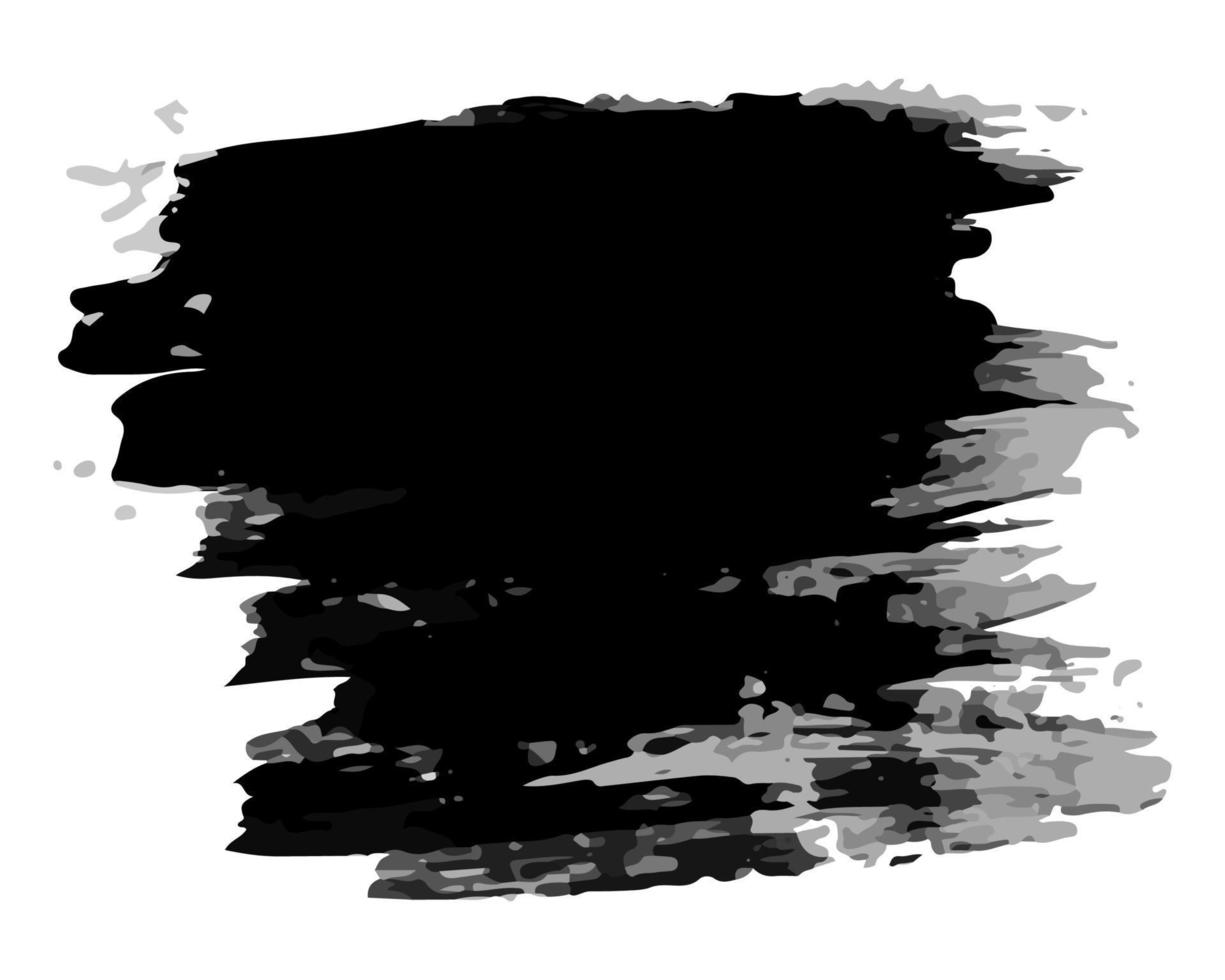schwarzer handgezeichneter tintenfleck. Tintenfleck isoliert auf weißem Hintergrund. Vektor-Illustration vektor
