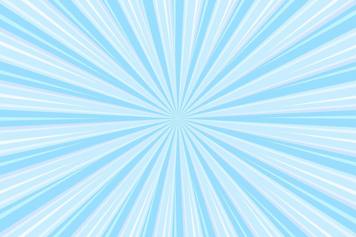 abstrakt Blau Licht Strahl Sunburst Muster Hintergrund Vektor Illustration