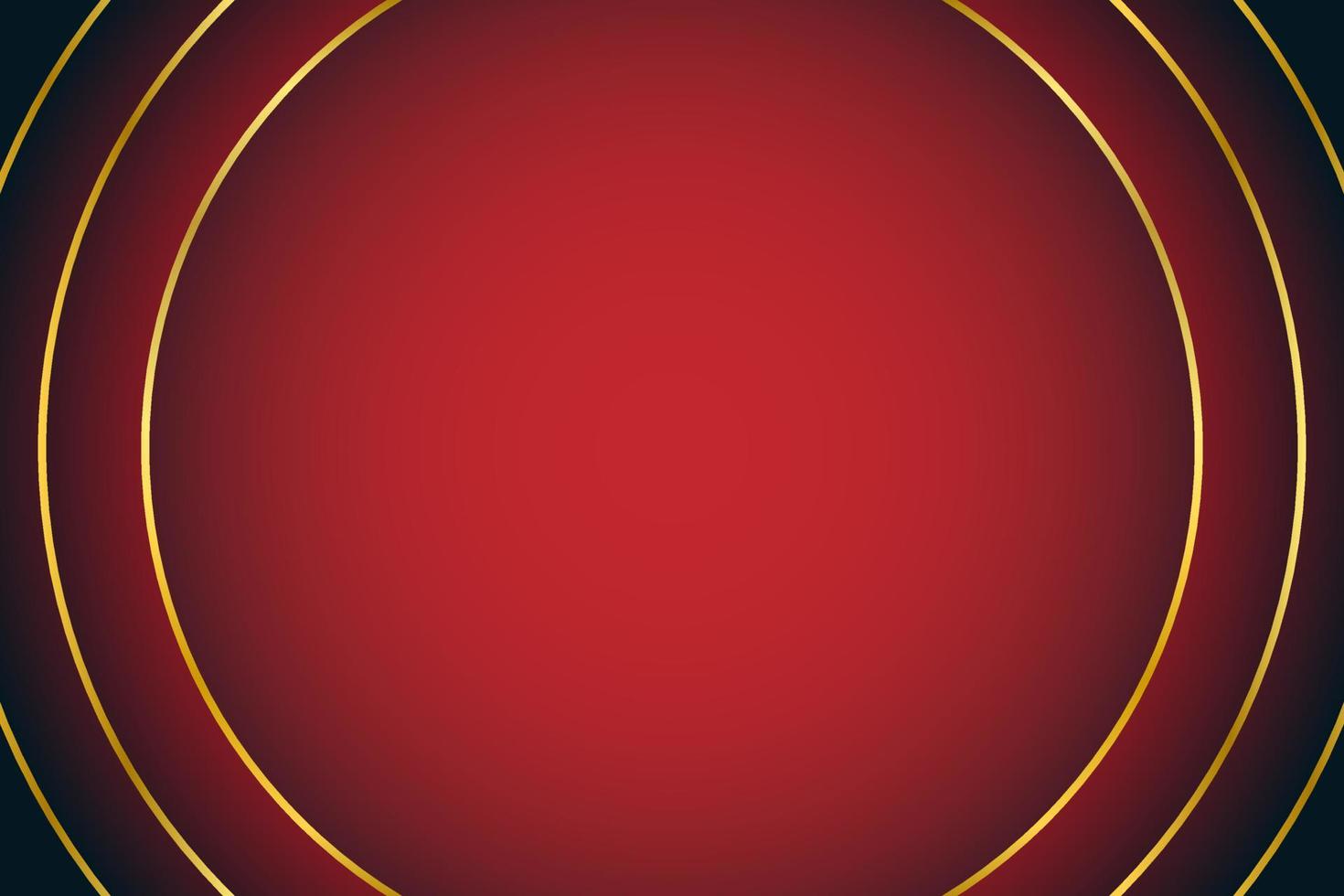 tom röd och gyllene abstrakt bakgrund med cirkel röd ram, vektor illustration