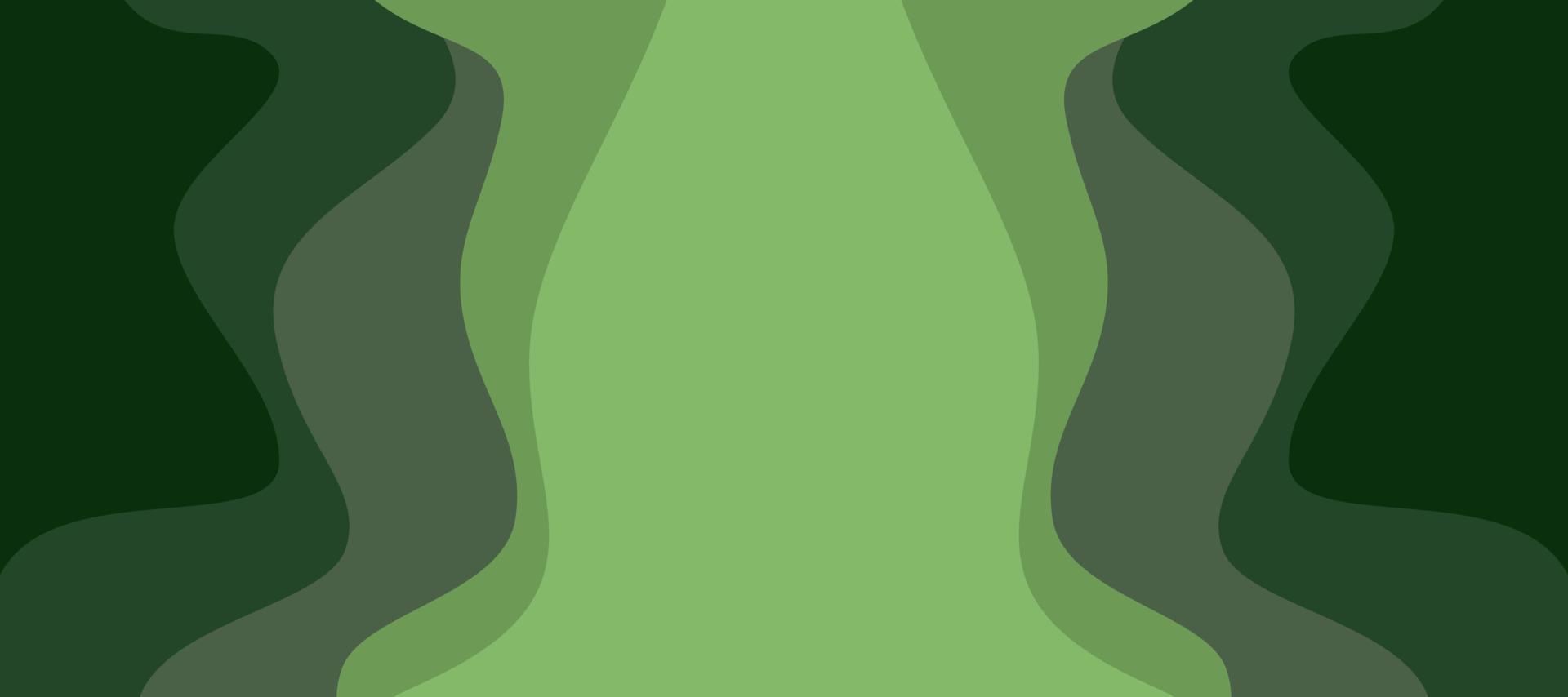 grön bakgrund med abstrakt flytande Vinka begrepp vektor