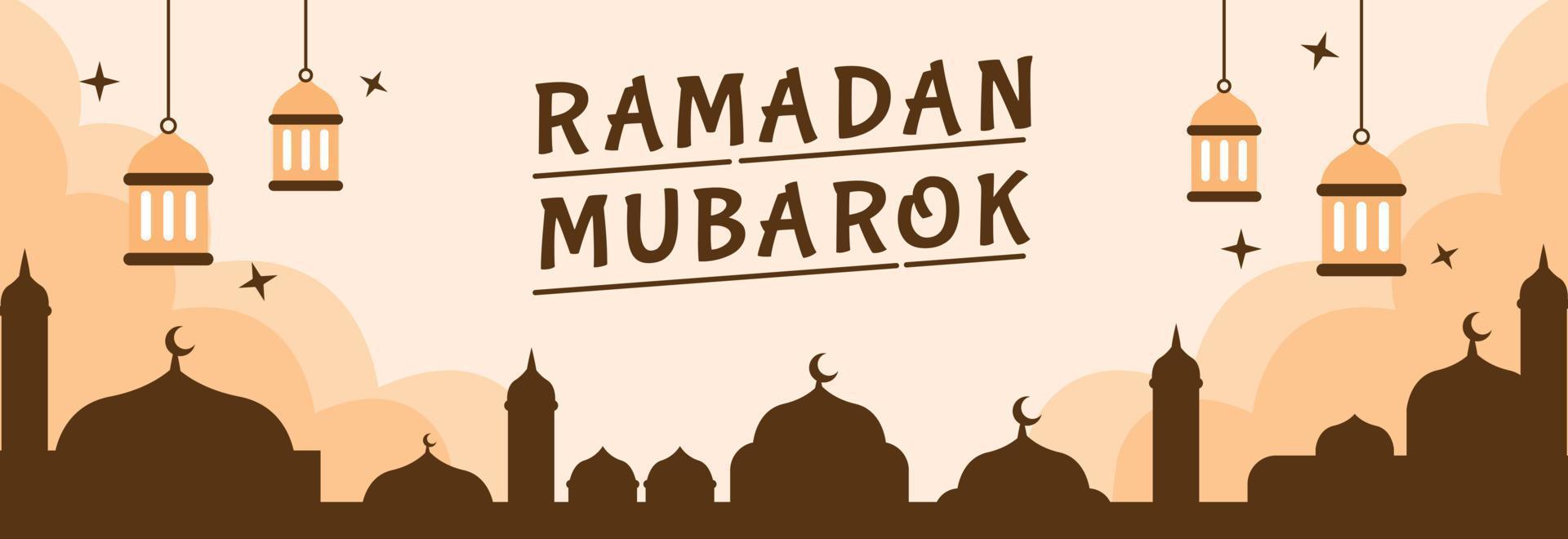 Ramadan Hintergrund einfach Auflage vektor