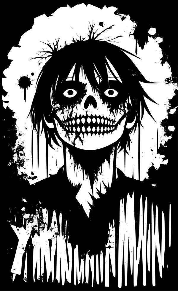 Zombie-Cartoon-Hintergrund vektor