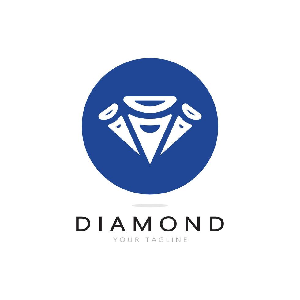 einfach Diamant abstrakt Logo, z Geschäft, Abzeichen, Schmuck kaufen, gold Shop, Anwendung, Vektor