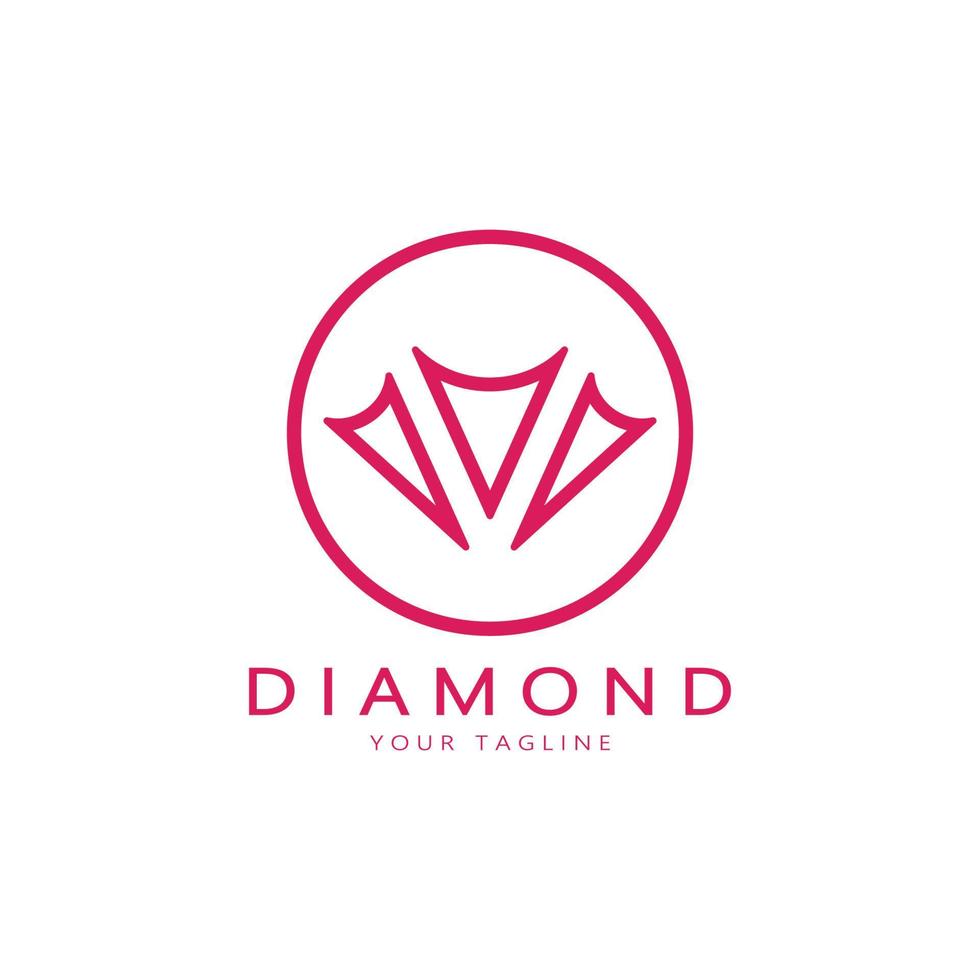 einfach Diamant abstrakt Logo, z Geschäft, Abzeichen, Schmuck kaufen, gold Shop, Anwendung, Vektor