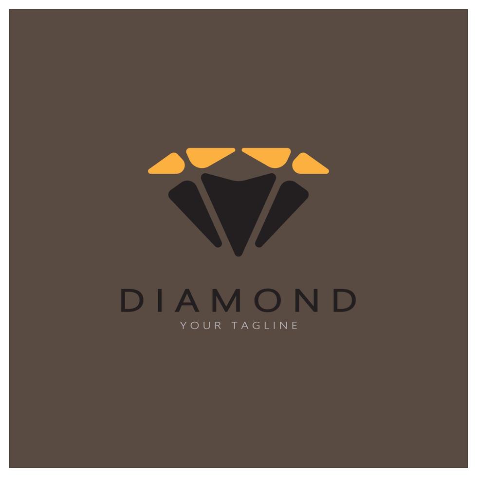 einfach Diamant abstrakt Logo, z Geschäft, Abzeichen, Schmuck kaufen, gold Shop, Anwendung, Vektor