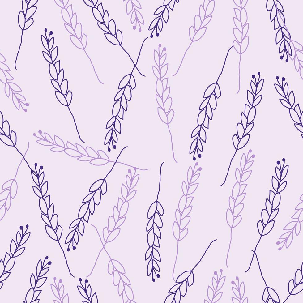 einfach Lavendel nahtlos Muster vektor