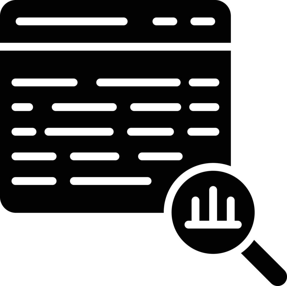 dataanalys vektor ikon design illustration