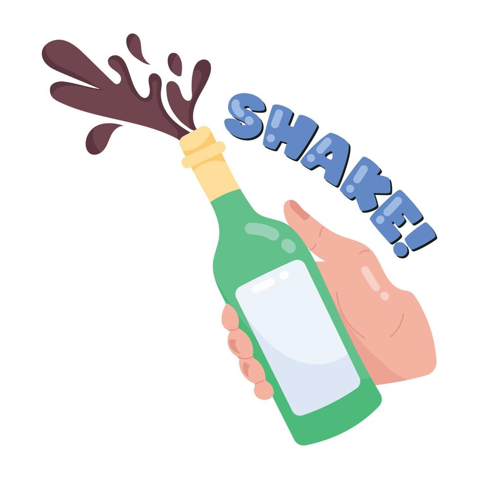 modisch Shake Wein vektor