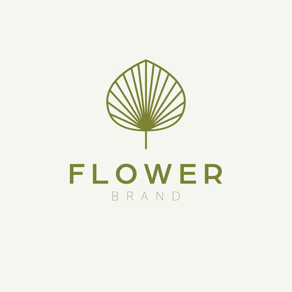 enkel blomma vektor logotyp design. blommig logotyp design för skönhet industri.