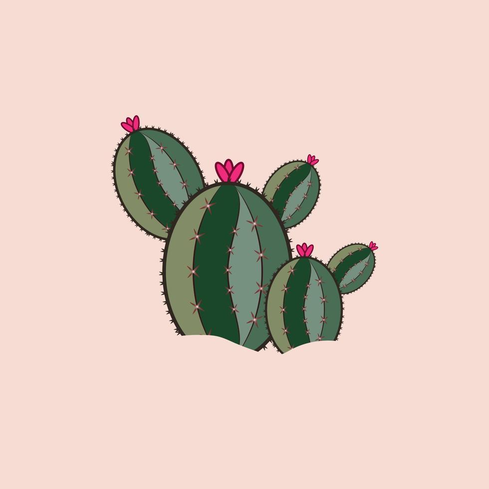 Grün natürlich Kaktus Pflanze einstellen von Wüste unter Sand und Felsen. realistisch Vektor Illustration isoliert auf Hintergrund Elemente.