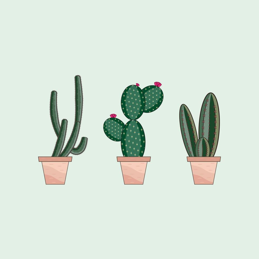 Grün natürlich Kaktus Pflanze einstellen von Wüste unter Sand und Felsen. realistisch Vektor Illustration isoliert auf Hintergrund Elemente.