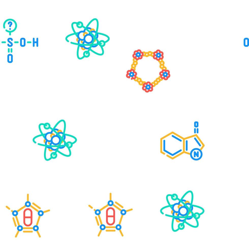 Molekül Chemie Wissenschaft Vektor nahtlos Muster