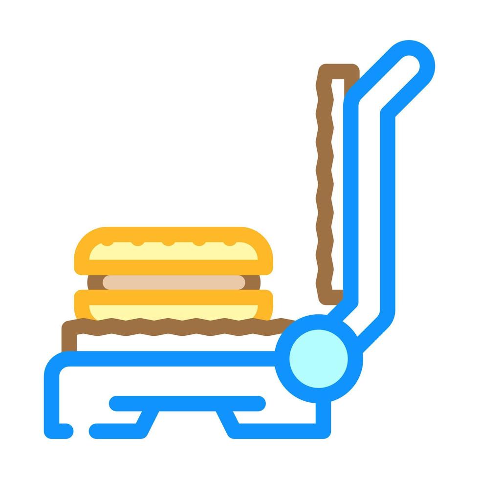 Sandwich Hersteller Zuhause Zubehörteil Farbe Symbol Vektor Illustration