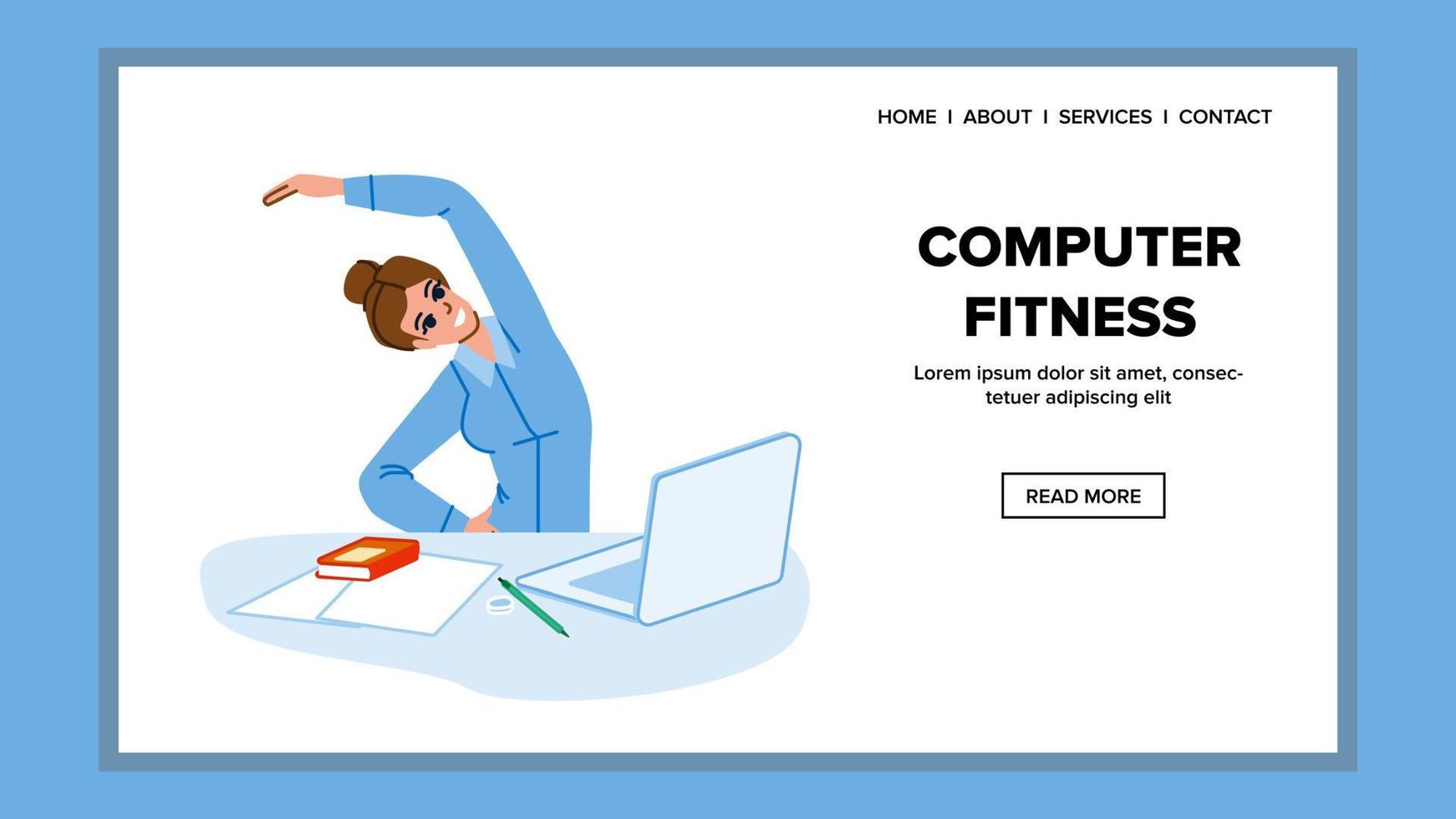 Computer Fitness Vektor