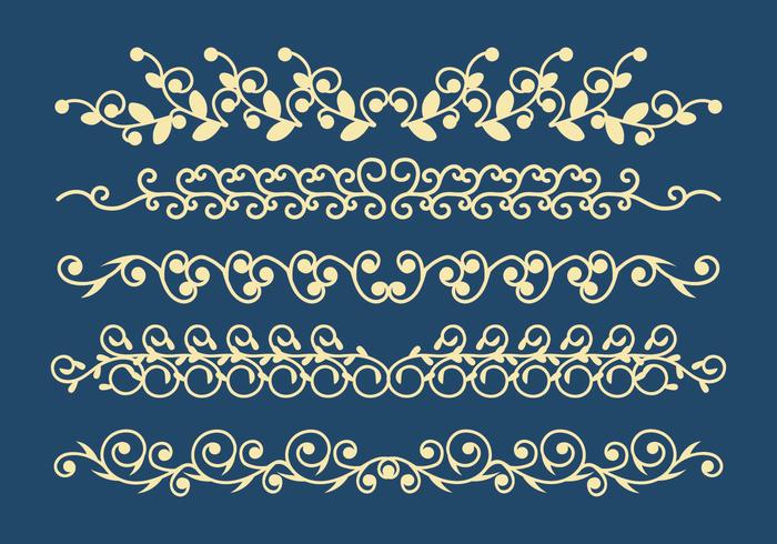 Dekorative Ornamente Vector Set