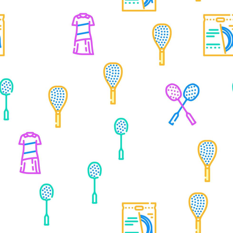 badminton fjäderboll konkurrens vektor sömlös mönster