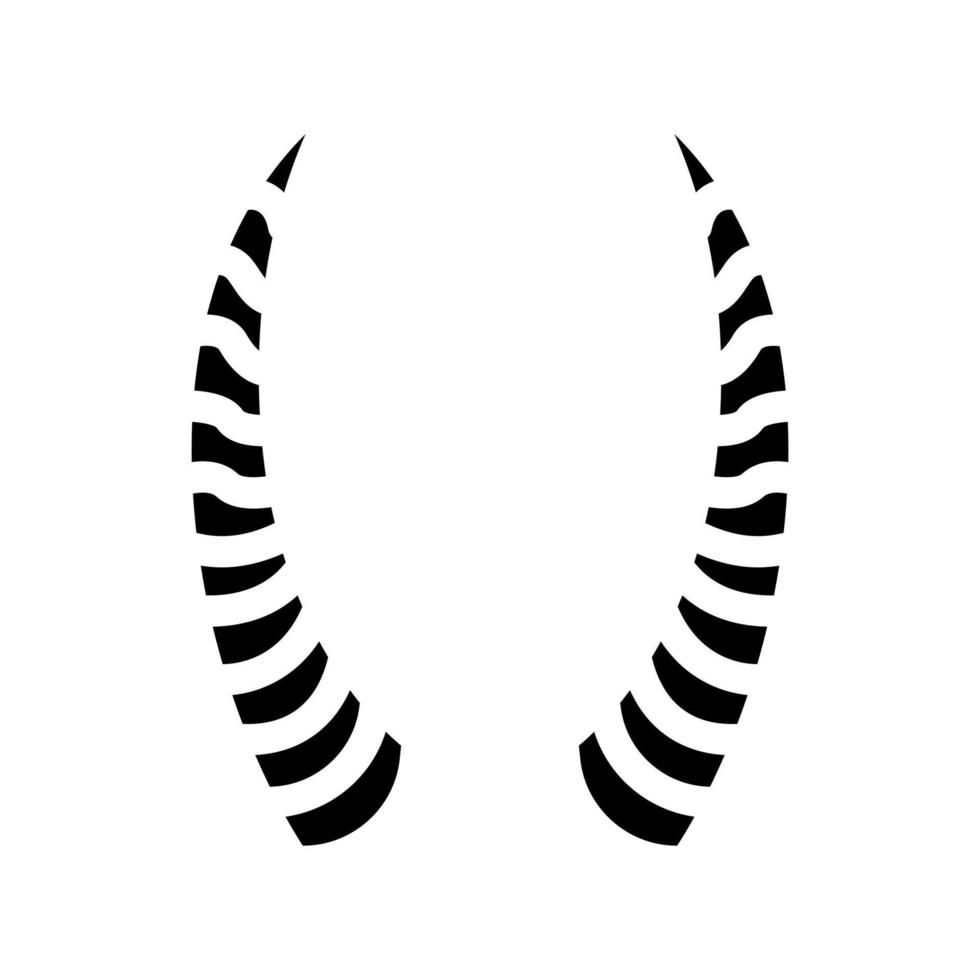 Antilope Tierwelt Tier Glyphe Symbol Vektor Illustration