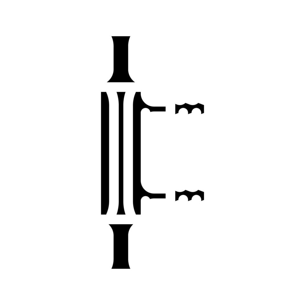 Wasser Kondensator chemisch Glaswaren Labor Glyphe Symbol Vektor Illustration