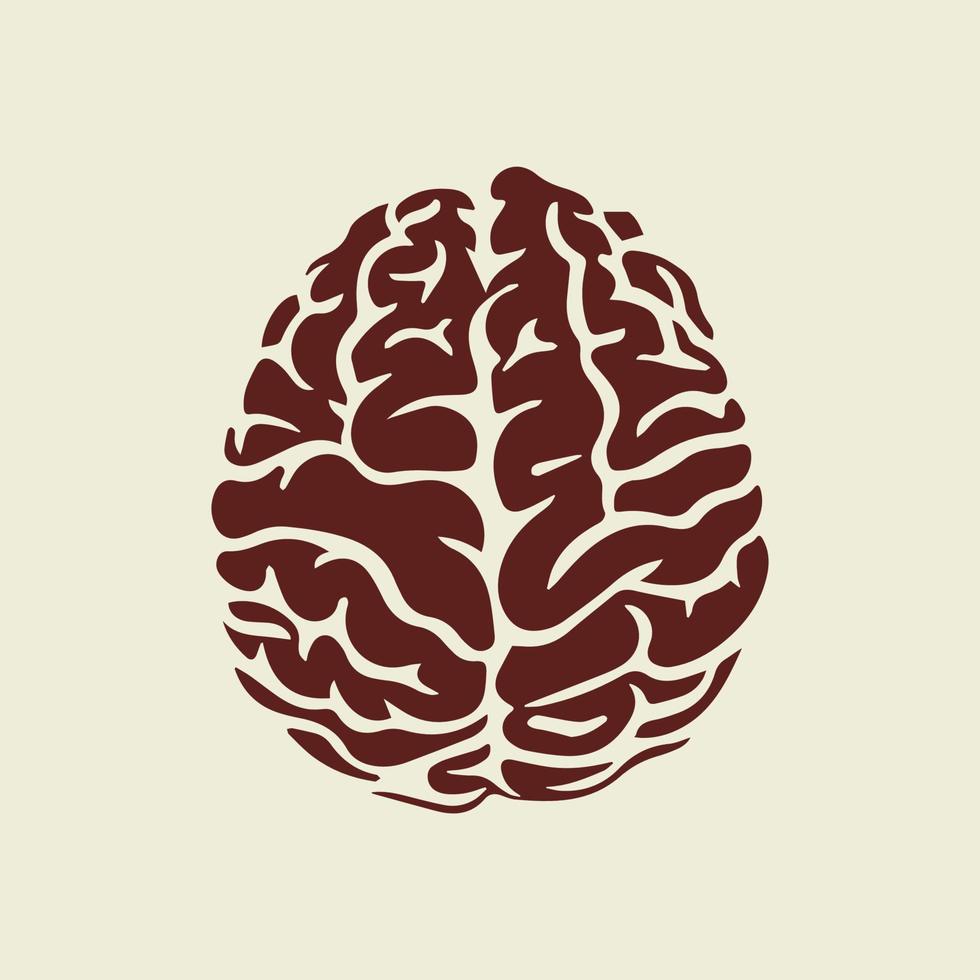 lyx mänsklig hjärna logotyp design vektor