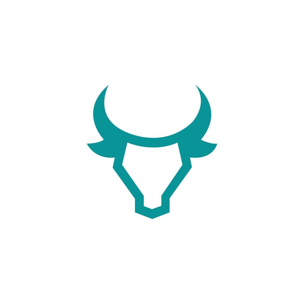 Stier Logo Krähe Vektor Bild