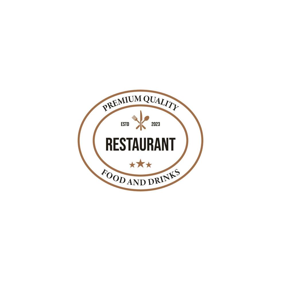 Vektor Löffel Gabel Messer zum Restaurant Bar Bistro Logo Design