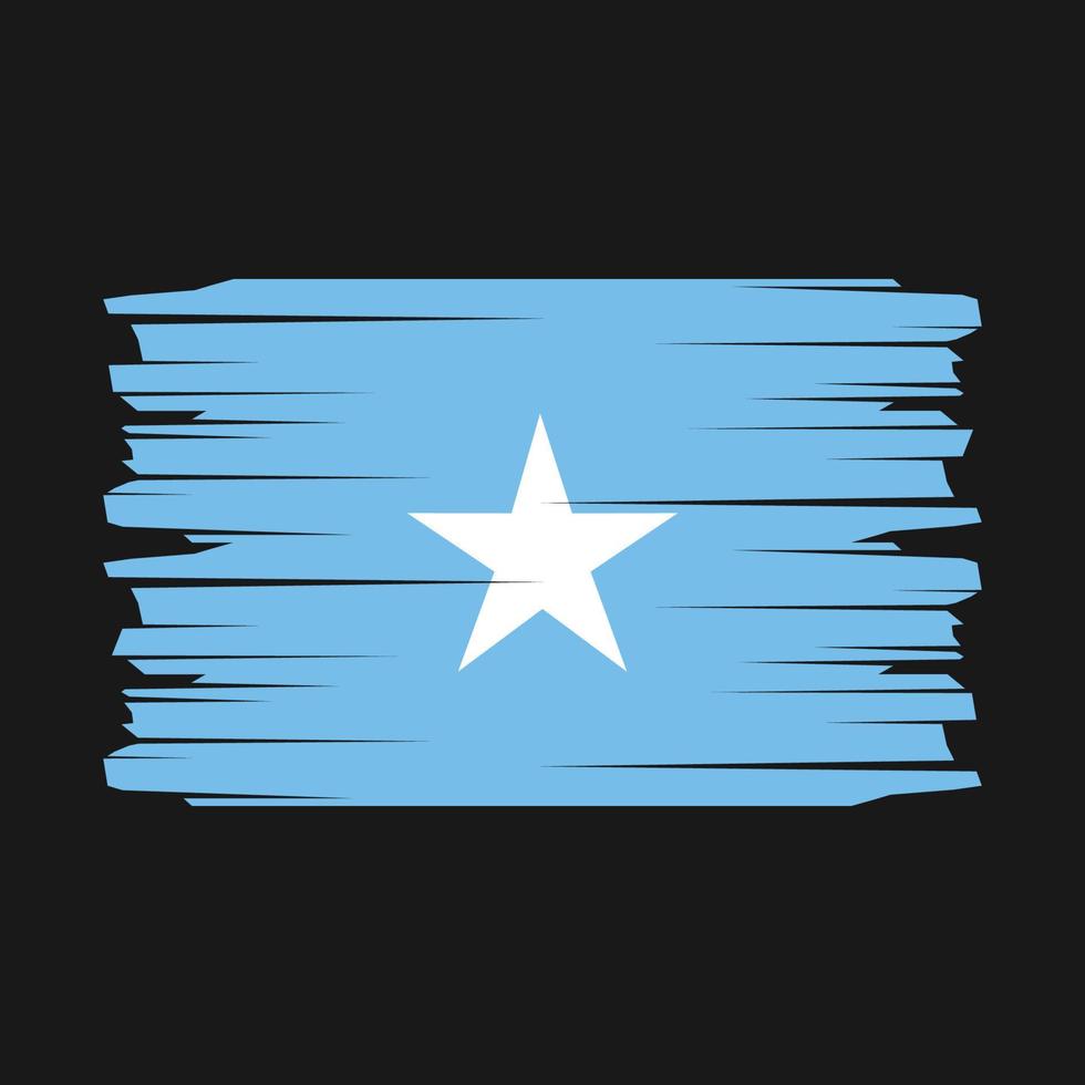 somalia flagga borsta vektor