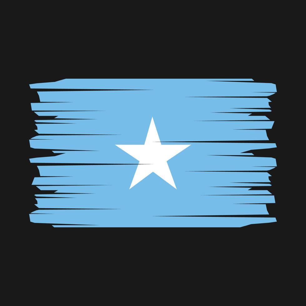 Somalia-Flagge-Pinsel-Vektor vektor
